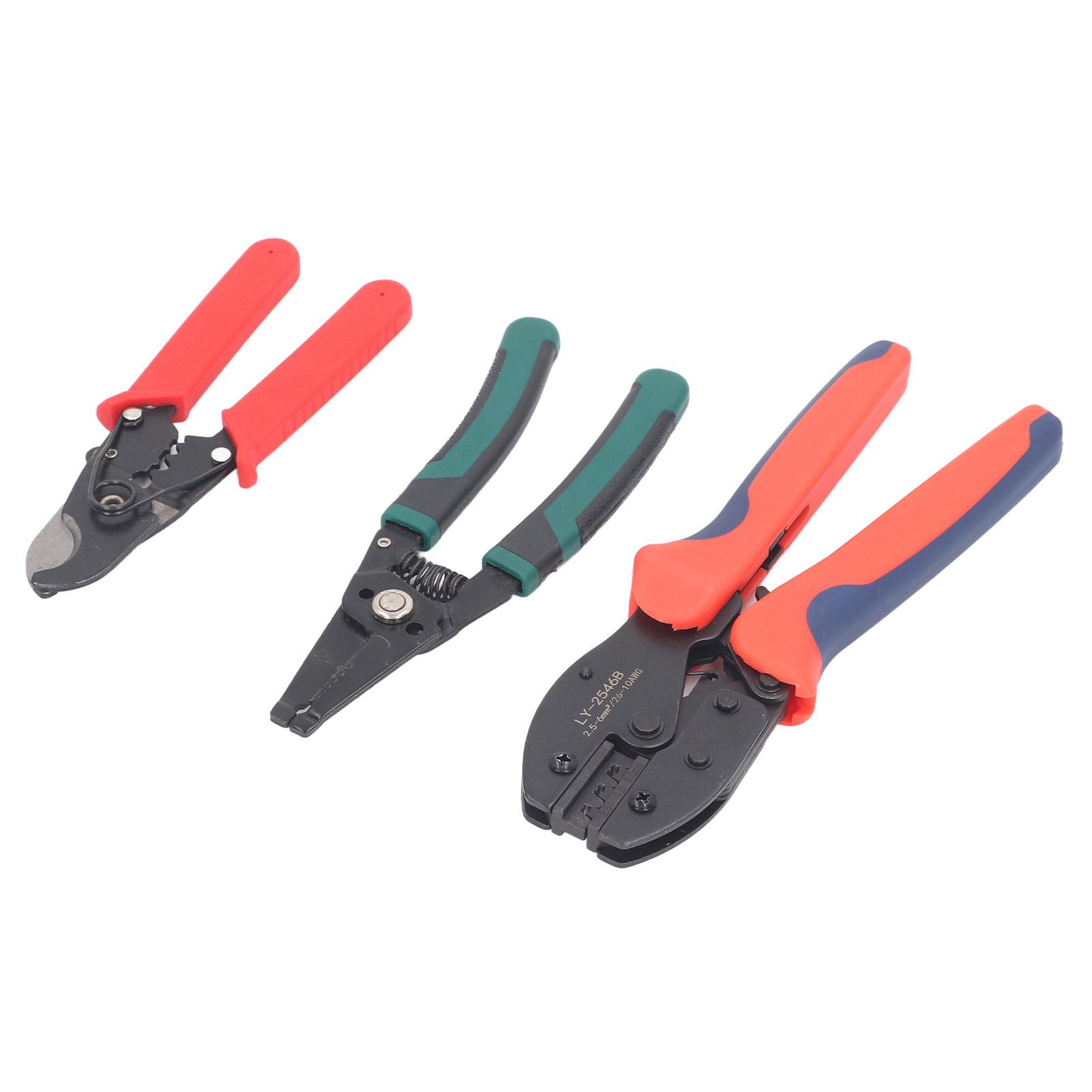 

Набор инструментов Solar Crimper 2.5 4 6 мм2 Инструмент для обжима кабеля и кусачки для зачистки проводов Многофункциональный