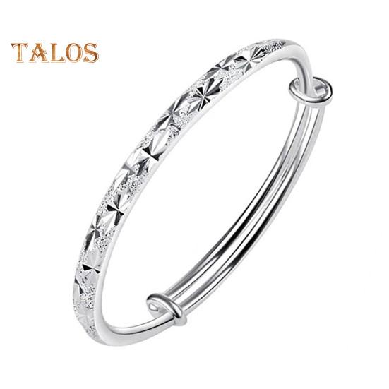 Women Bangle Copper Silver Color Curved Adjustable Smooth Polished Luster Wrist Jewelry Anniversary Birthday Gift Lightweight Bangle