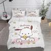 Pochacco Duvet Cover Bedding Set Children Sanrio Cute Digital Printing Cartoon Quilt Skin-Friendly Breathable Comforter