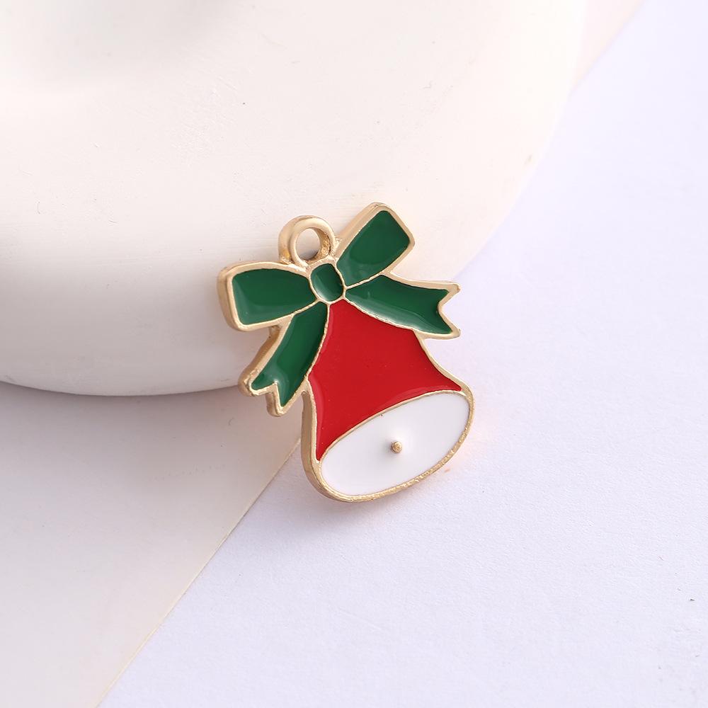 Alloy Drip Cartoon Santa Snowman Bells Diy Bracelet Pendant Pendant Accessories
