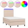 VidaXL Bed Slat Base with LED Mattress, Upholstered Bed, Double Bed, Adult Bedroom Interior Bed, 3135818
