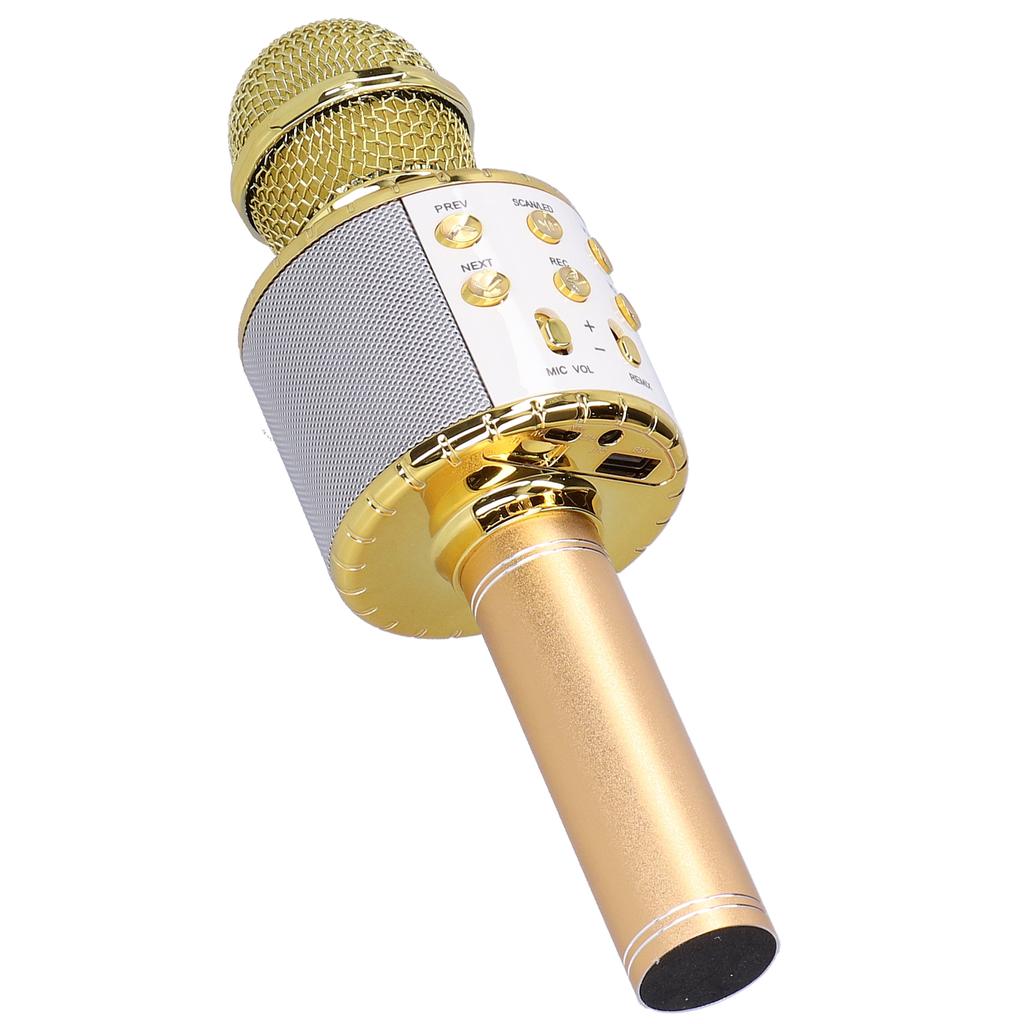 Wireless Microphone Speaker Bluetooth with LED Light Portable Handheld for Karaoke Party