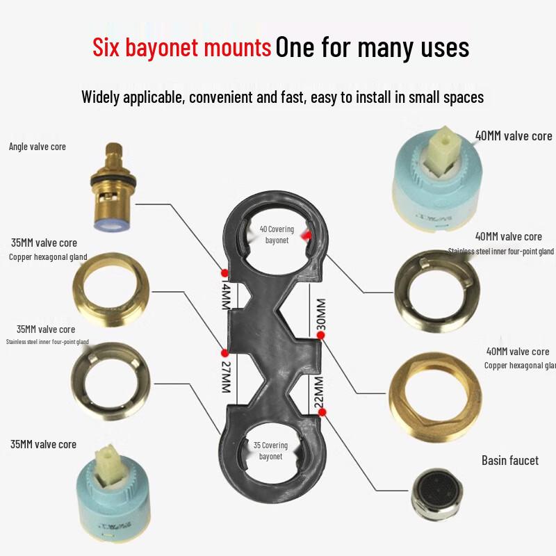 Multifunction Faucet Installation & Repair Wrench