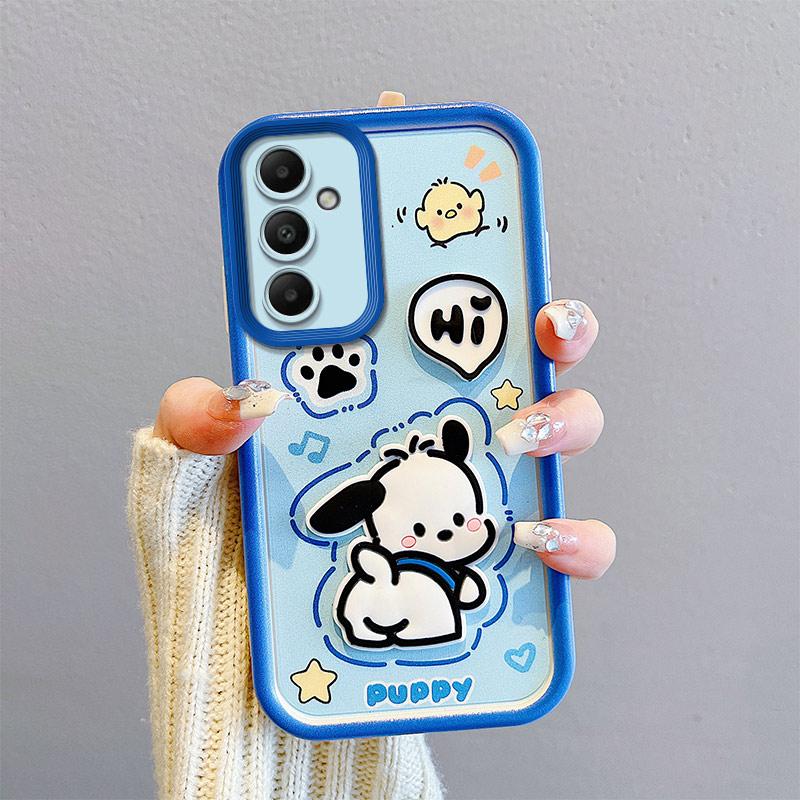 KEYSION Shockproof Case for Samsung S25 FE 5G with Lanyard Soft Silicone Cute 3D Cartoon Doll Phone Back Cover for Galaxy S25 FE