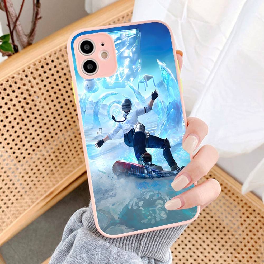 Game P-PUBG B-BATTLEGROUNDS Phone Cases for iPhone 16 15 14 Plus 13 12 11 Pro Max Matte Oft Bumper Phone Cover
