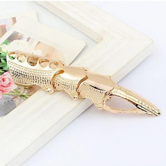 Knuckle Ring Exaggerated Adjustable Unisex Punk Gothic Joint Full Claw Jewelry for Cospaly