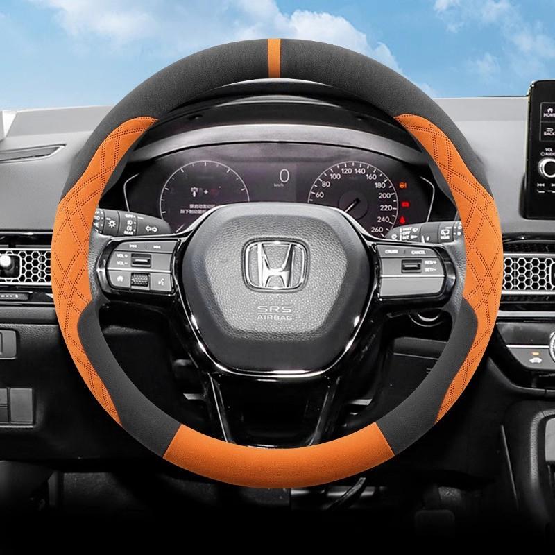 Universal Steering Wheel Cover Honda CR-V Civic HR-V Fit Integra UR-V Accord Crosstour Microsuede Sport Grip