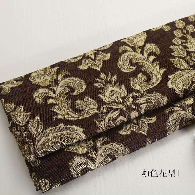 Jacquard Chenille Sofastoff Europäischer Stil Hohe Präzision für Polsterung Heimdekoration Gardinenbezüge Pro Meter