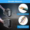 No.22853028 Male and Female Headlights Connector Harness Plug Wire for Chevrolet Silverado 2007-2015 8 Pin Left and Right Headlights Connector