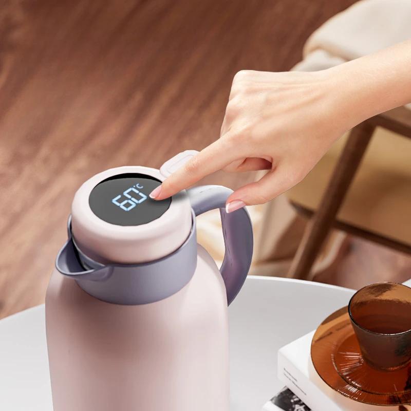 Termos Velkokapacitní Termální Láhev na Vodu s Displejem Teploty Termoska na Čaj a Kávu na Horkou Vodu nebo Termo Džbán Láhve