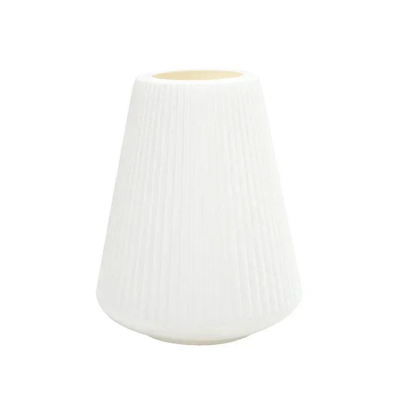 European Style Plastic Vase Flower Arrangement Hydroponic Plant Porcelain Home Nordic Decoration Living Room Decor Accessories