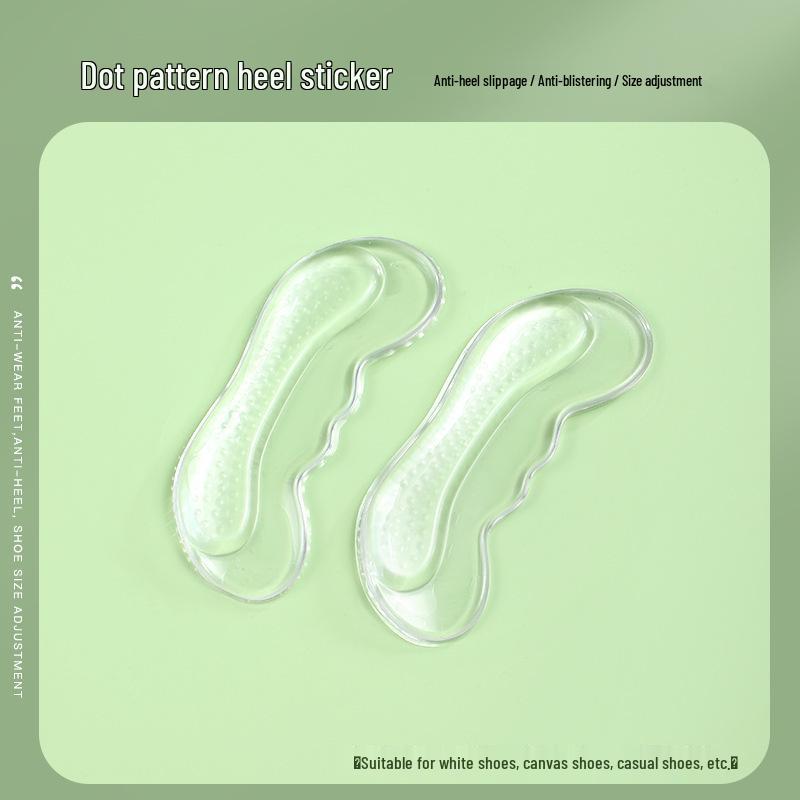 Invisible Silicone Heel Stickers: Anti-Rubbing & Anti-Dropping Solution for Women's High Heels and Sandals - Convert Large to Smaller Fit.