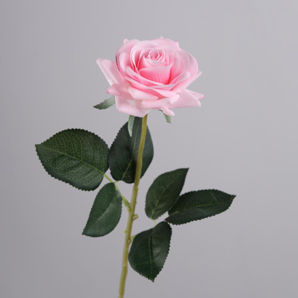 Hot Sale Latex Rose Single Artificial Flower Real Touch Rose Flower for Wedding Decoration