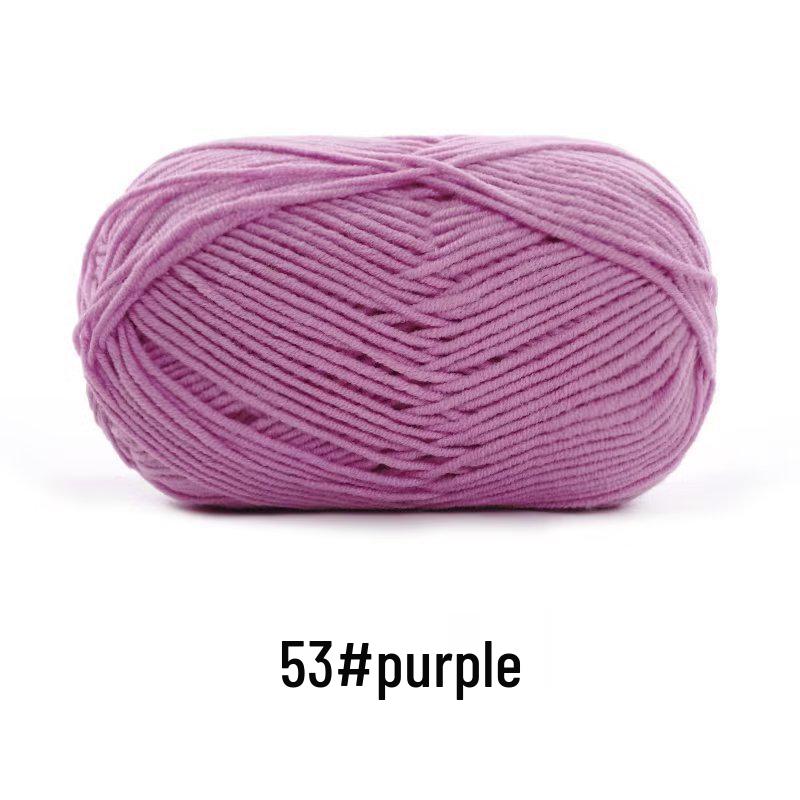 Suhe Meng Xiaoxiao 4-Ply Combed Cotton Milk Yarn for DIY Knitting: Blanket, Hat, Scarf Projects