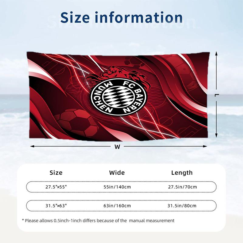 Asciugamano da Spiaggia Bayern Monaco Asciugatura Rapida Microfibra Assorbente Portatile da Viaggio Asciugamano da Nuoto