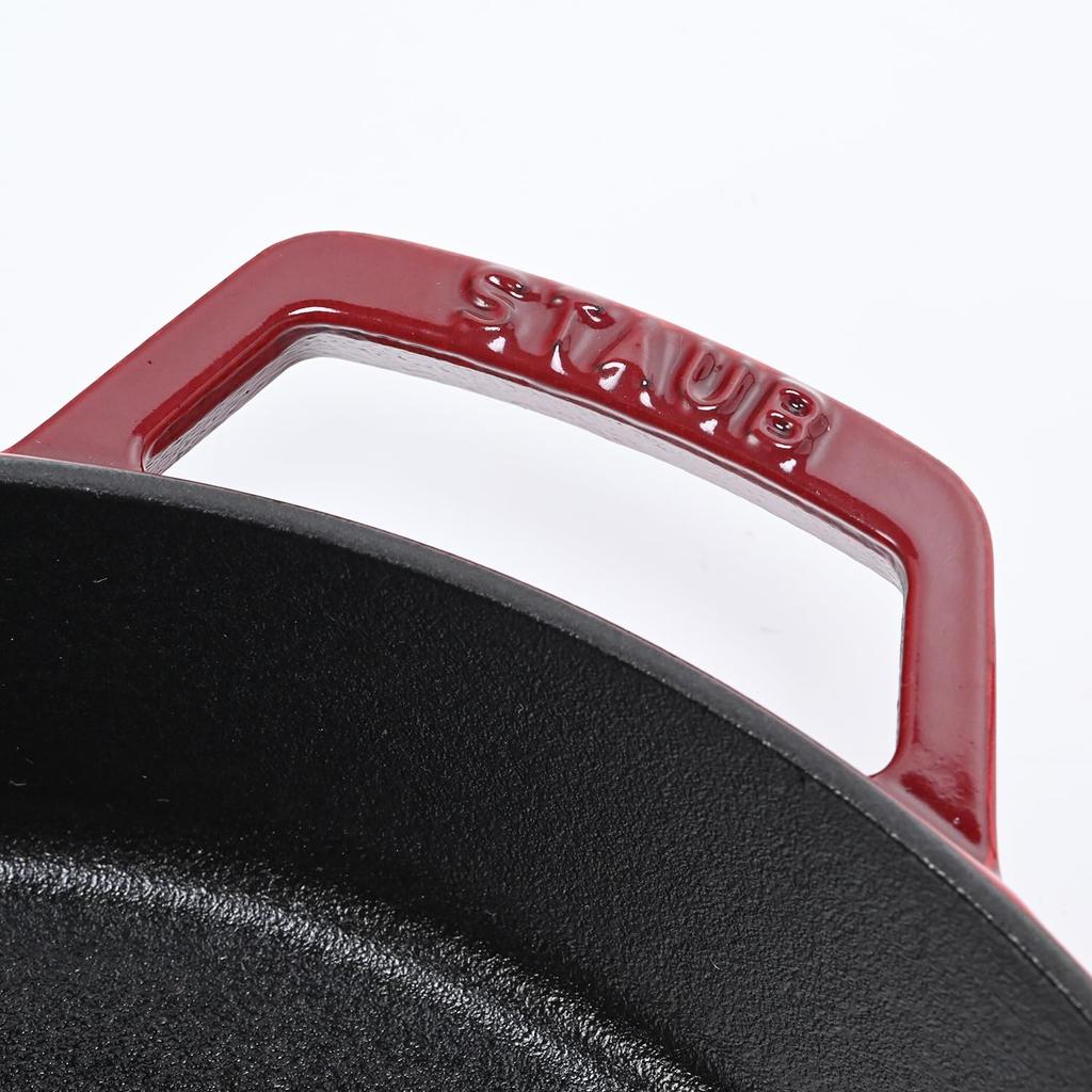 Staub Zweihand-Bratpfanne 26 cm, runde Bratpfanne, Kirsche, Guss-Emaille, 12232606, 1004900, 40511-727-0 [Artikel]