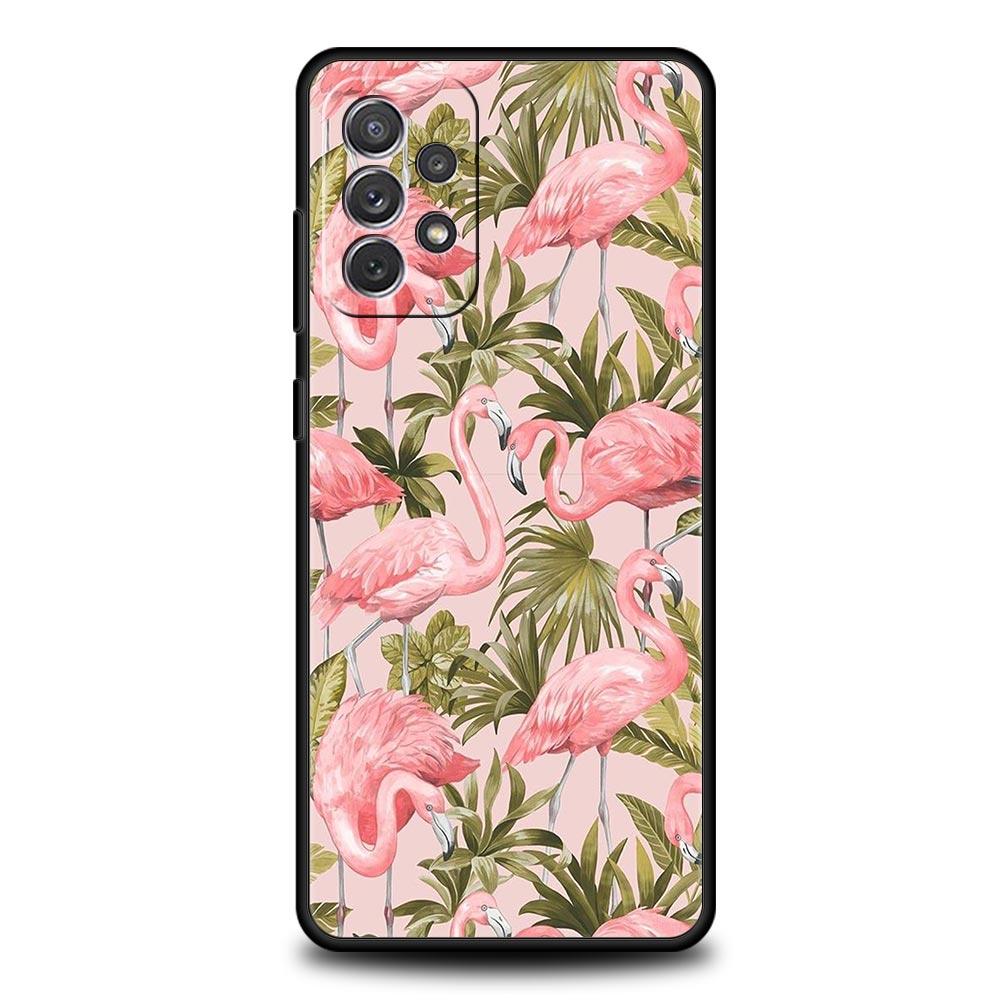 Pink Red Flamingo Phone Case For Samsung Galaxy A51 A71 A21S A12 A11 A31 A41 A01 A03s A52 A32 A22 A13 A23 A33 A53 A73 5G Cover