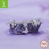 Purple Iris Series Diy Bracelet Beaded, Romantic And Elegant S925 Sterling Silver Pendant Accessories