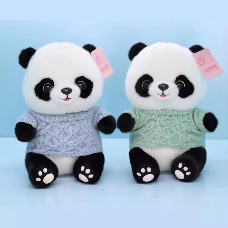 Süßer Panda-Puppe Plüschtier-Puppe Riesenpanda Anziehpuppe 8 Zoll Maschinenpuppe