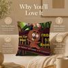 Cartoon B-BrickleberryS Cushion Cover Double-Sided Printed Pillow Cover Hypoallergenic Dust-Mite Proof
