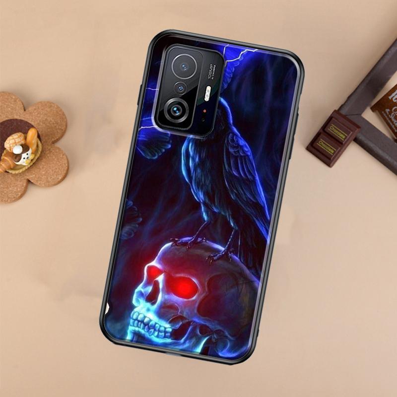 Raven Dark Crow Skull For POCO X5 X4 X3 F5 Pro M4 M5s F3 F4 GT C40 Phone Case For Xiaomi 12T 11T 13 Pro 12 Lite