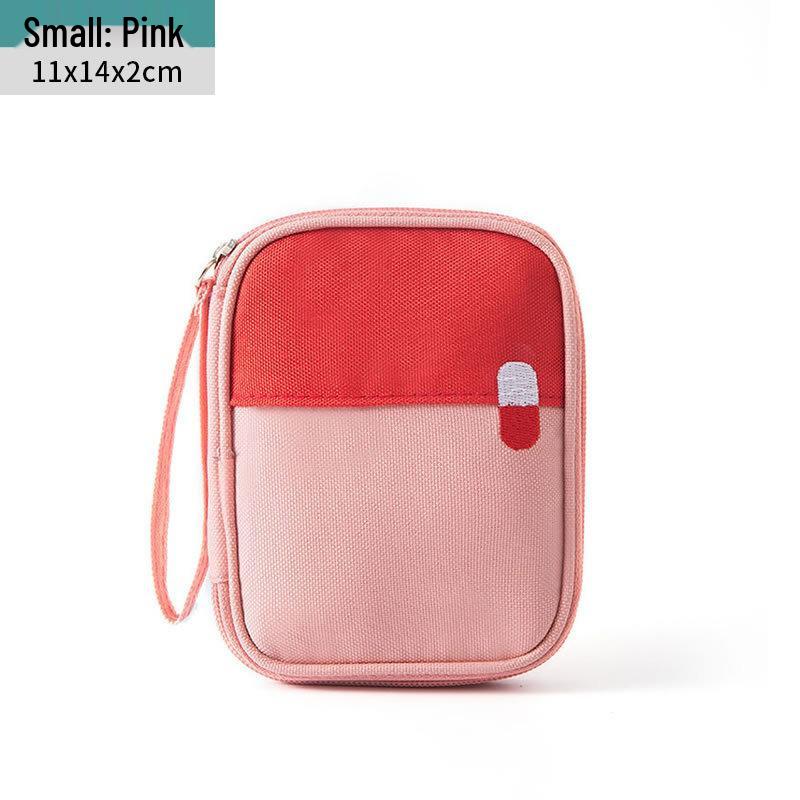 Portable Emergency First Aid and Medicine Storage Bag for Travel and Home
