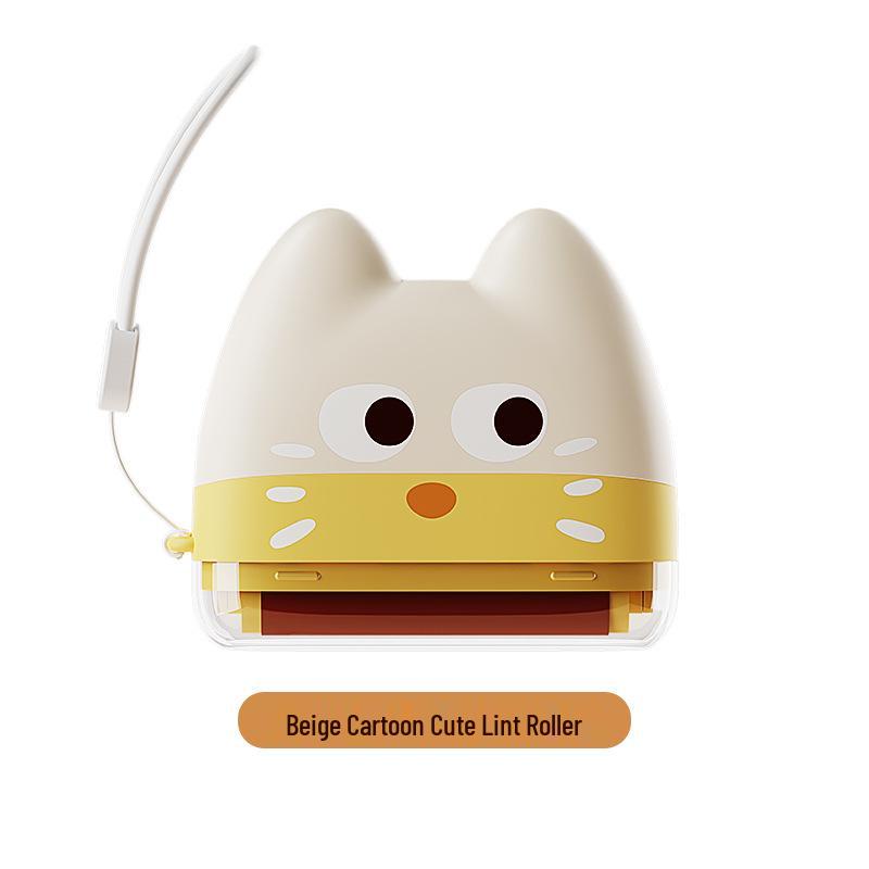 Portable Cartoon Lint Roller & Pet Hair Remover - Washable 2-in-1