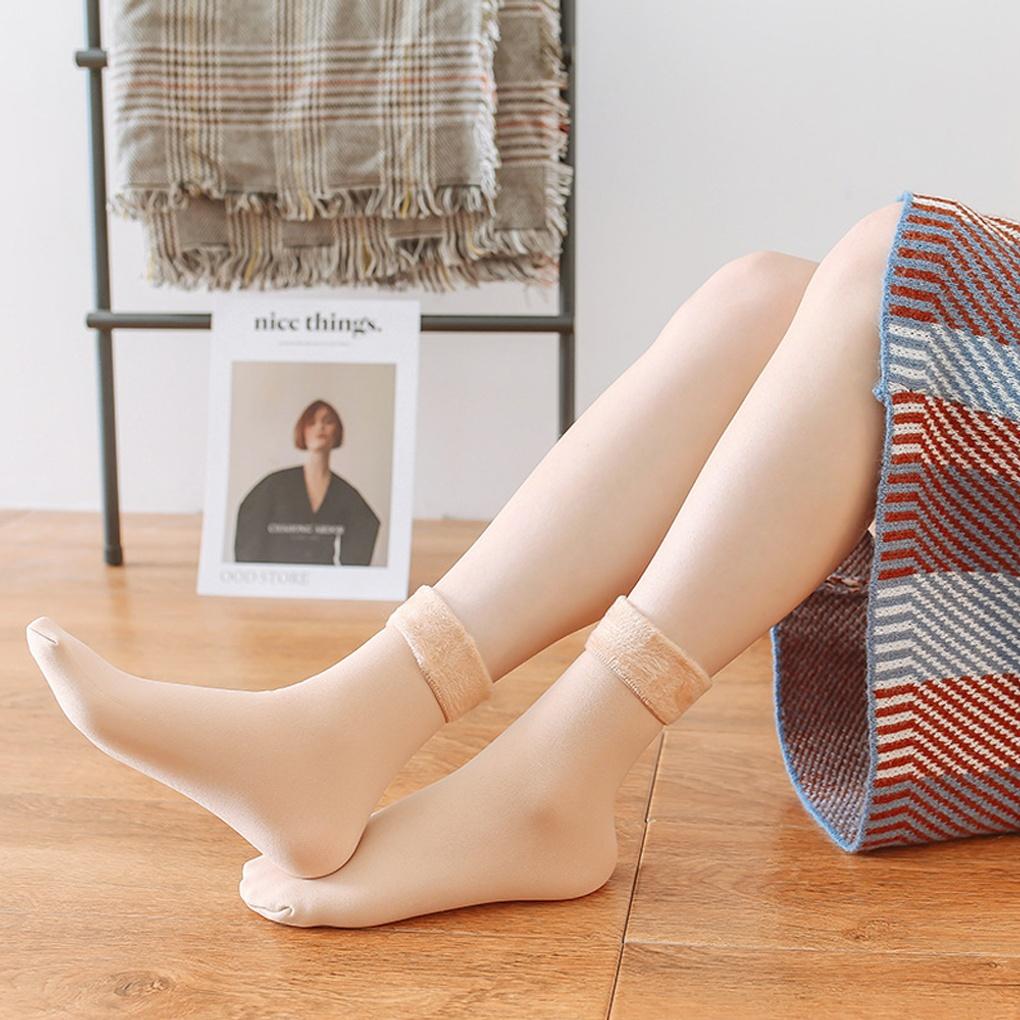 5 Pairs of Men's and Women's Winter Fleece Fleece Thermal Socks