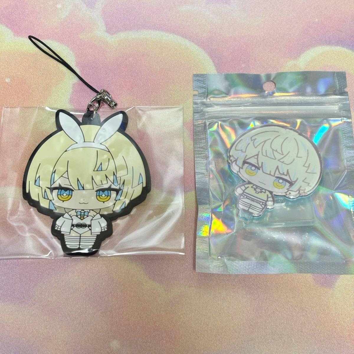 Used Nijisousaku Acrylic Stand Rubber Strap Hihachi Mana