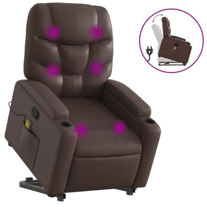 VidaXL Reclining Massage Armchair, Relaxation Chair with Adjustable Backrest and Footrest, Living Room Seat 3204667