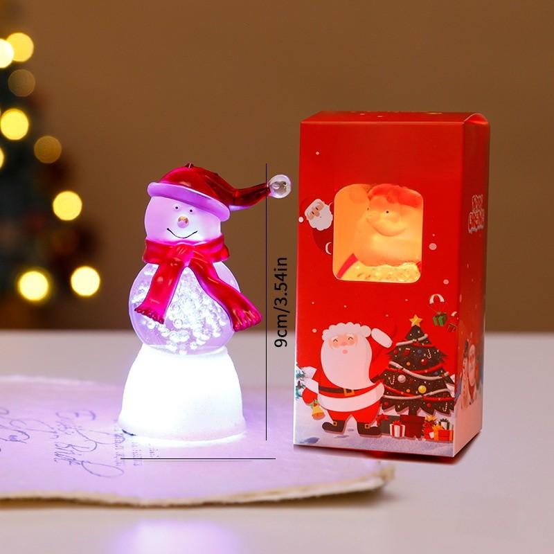 

Bubble Holiday Snowman Light Ornament Plastic Seasonal Supplies Celebration Tilted Hat