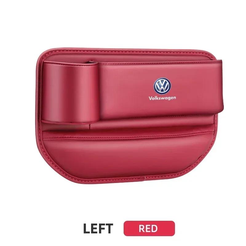 Pudełko do przechowywania w szczelinie fotelika samochodowego Kieszeń na szczelinę między siedzeniami Łapacz Organizer do Volkswagen VW Scirocco Jetta Beetle Golf Passat Tiguan