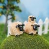 Moss Micro Landscape Ornaments: Cute Resin Sheep ZAKKA Miniature for Bonsai Decoration