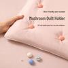 Mushroom Detachable Quilt Holder: Skin-Friendly, Traceless, Anti-Slip for Thick & Thin Quilts. Ideal for Student Homes.