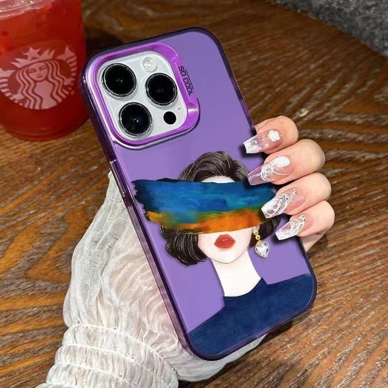 New Art Girl Applicable iPhone 17 Mobile Phone Case Apple 15promax/14 Anti-drop 13pro Personality 16
