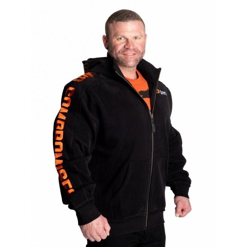 Gp New Orange Large Logo Embroidered Training Thickened Warm Classic European and American Style Fitness Training Hoodie Trendy Jacket