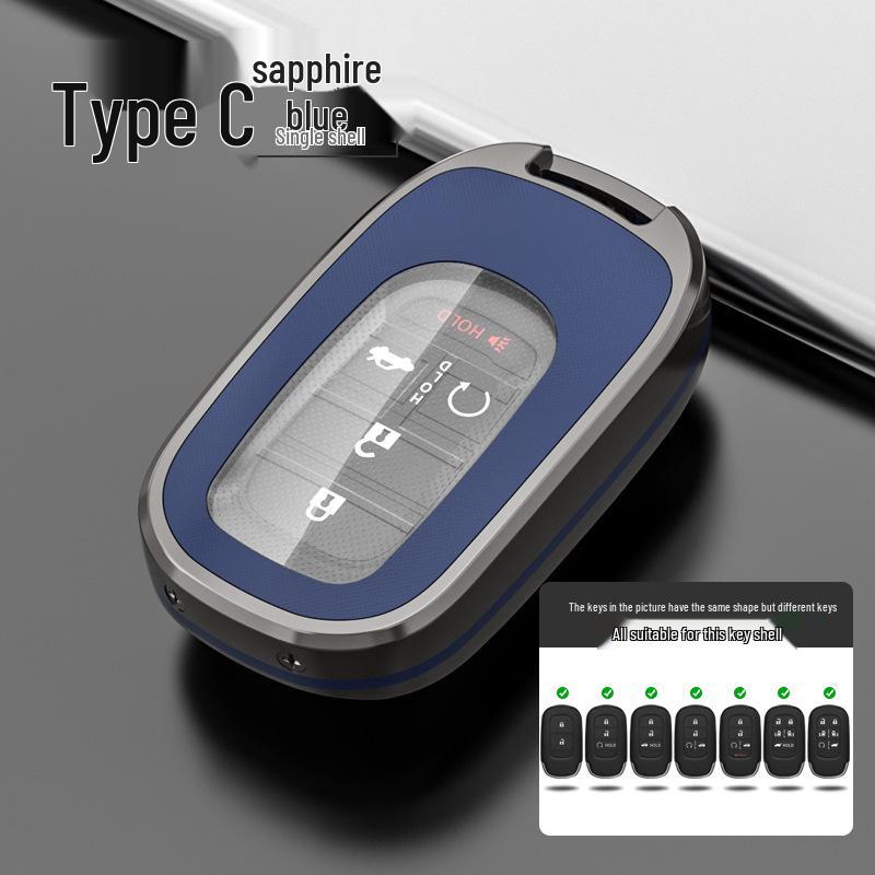 Metal Key Case for Honda CRV, Civic (11th Gen), Accord (10th Gen), Haoying, Xingge, XRV, and Binzhi