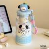 Water bottle new children's plastic water cup high value summer cartoon cute apple head plastic cup food high temperature water cup