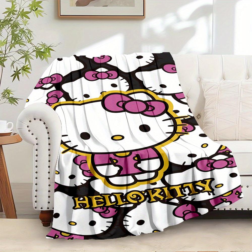 1pc Hello Kitty Pattern Throw Blanket - Seasonal Home Decor, Comfortable Machine Washable, Suitable for All Ages, Suitable for All Family, A 130x150cm