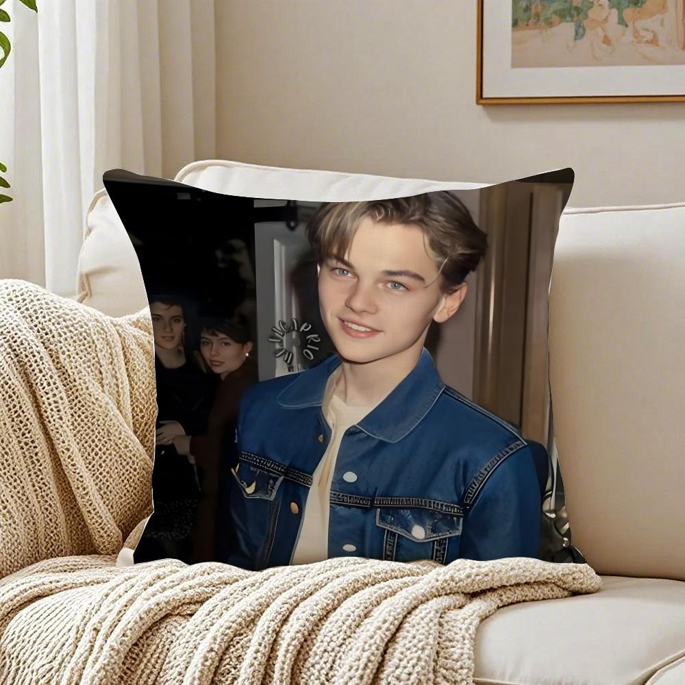 L-Leonardo D-Dicaprio Cushion Cover Pillowcase Anti-Dustmite Living Room Sofa Decor Cushion Room