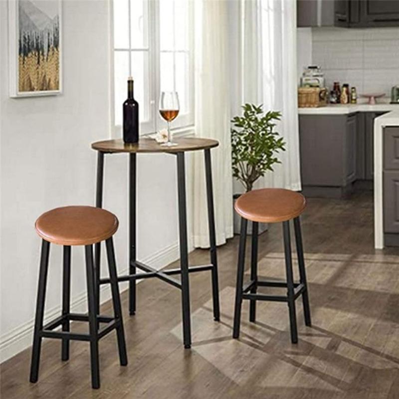 Good-2PCS Round Bar Stool Cushion Waterproof Bar Stool Covers