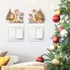 Cartoon Weihnachten Tier Weihnachtsbaum Wandaufkleber, Weihnachtsraum Dekoration Wandaufkleber
