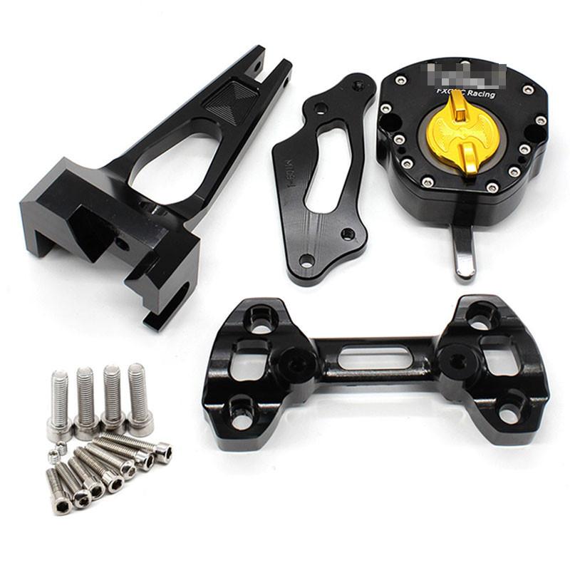 For Yamaha MT-09 FZ09 MT FZ 09 MT09 2014 2015 2016 2017 2018 2019 2020 CNC Aluminum Steering Damper Bracket Mounting Set