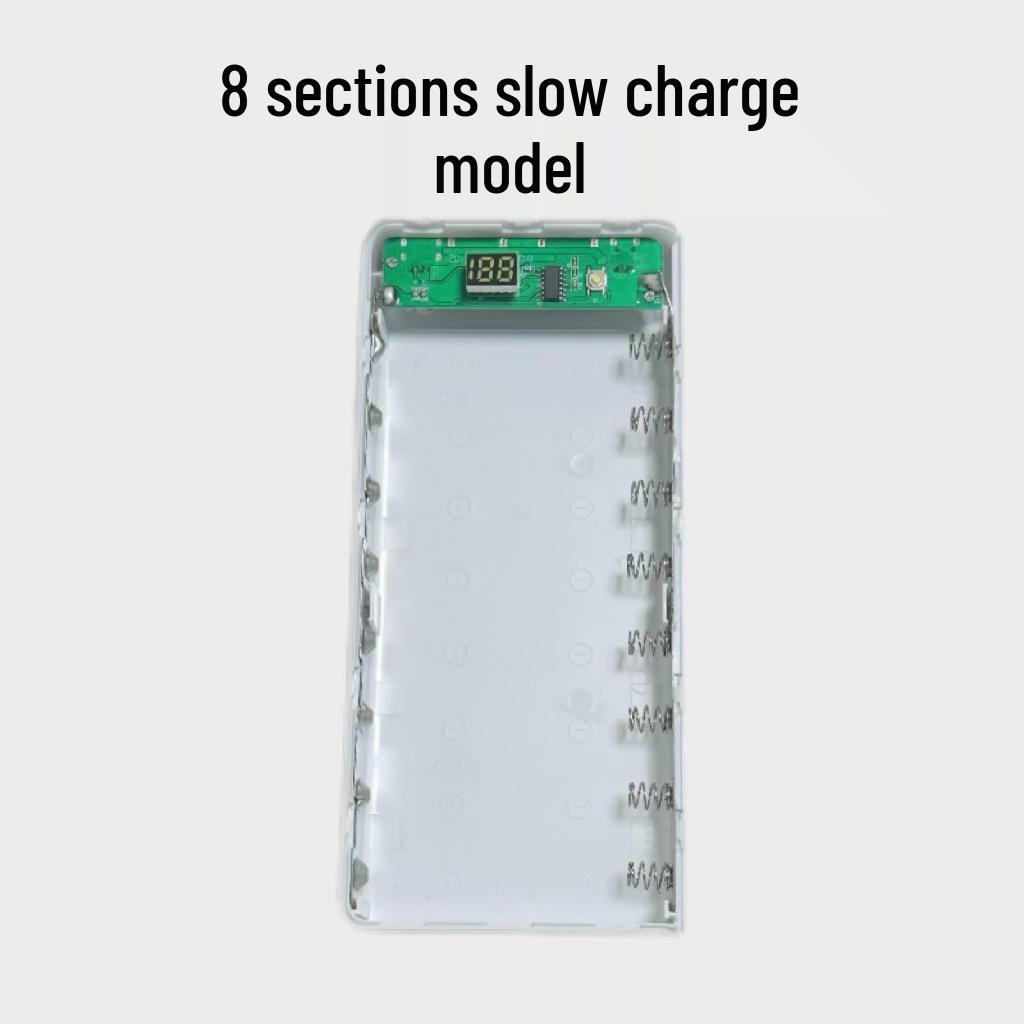 Solderless 8-Cell 18650 Power Bank Shell DIY Kit - Quick Charge Version