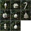 Green Christmas Hanging Decoration Cartoon Cane House Gift Candy Cake Ice Cream Hanging Pendants Photo Props Foam