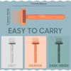 2pcs 2-in-1 Hair Comb and Brush Cleaner - Reusable Plastic Mini Hair Remover Rake - Sturdy Lint and Dust Cleaning Instrument.