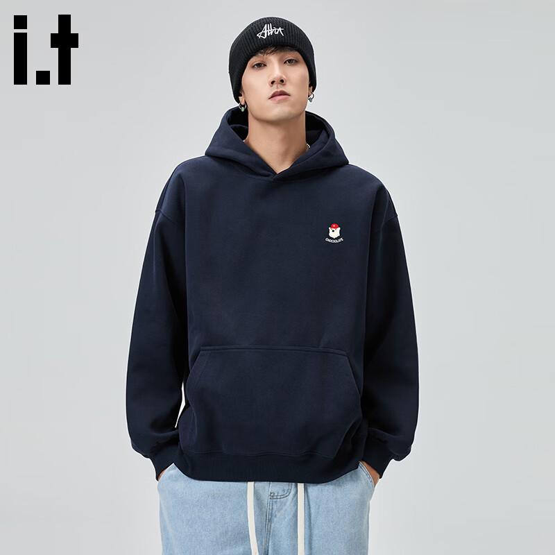 :CHOCOOLATEit Men s Loose Fit Printed Hooded Sweatshirt XL