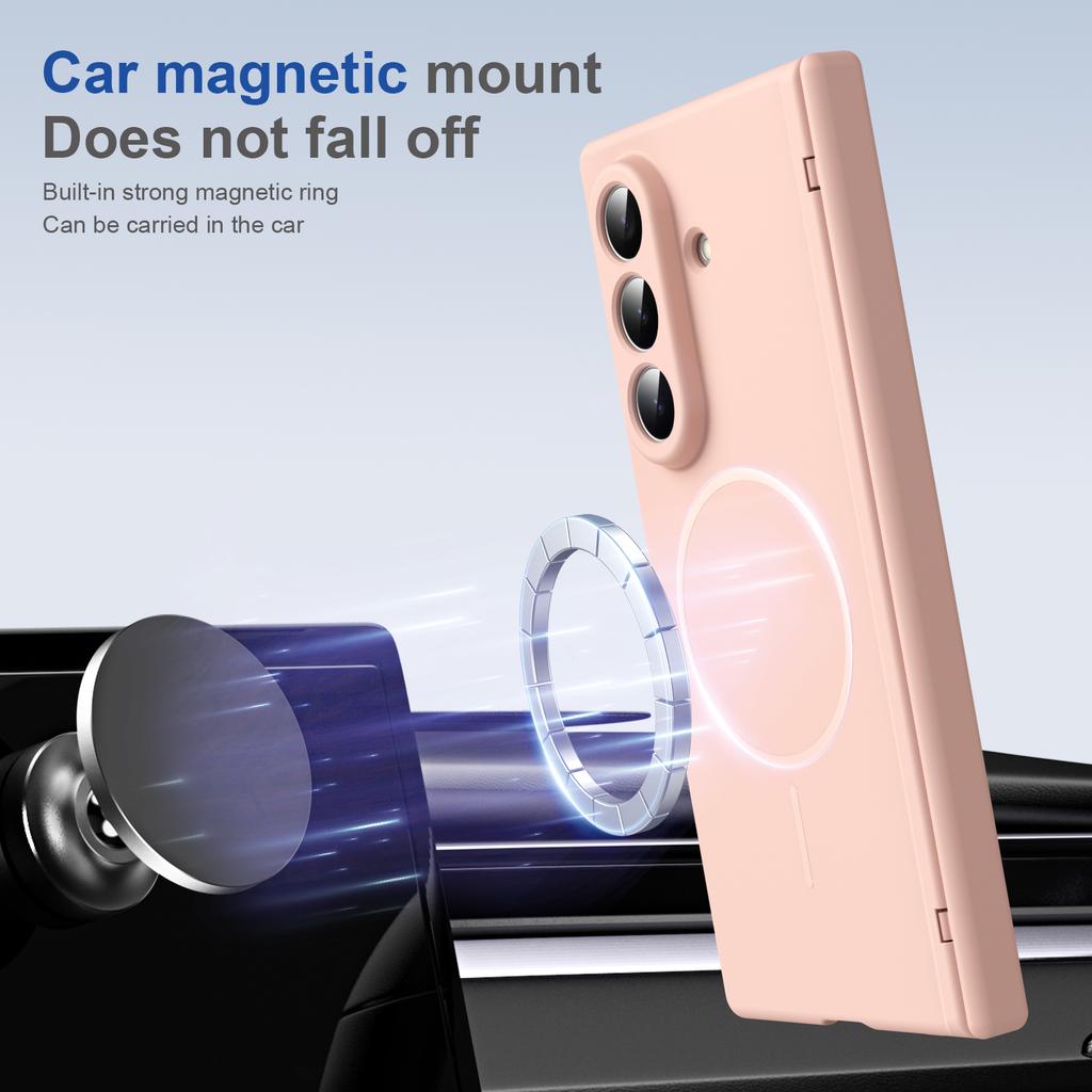 For Samsung Galaxy Z Fold 8 Ultra 8/7/6/5/4 Full Cover Magnetic Case with Tempered Glass Front Film Anti-Fingerprint Phone Case