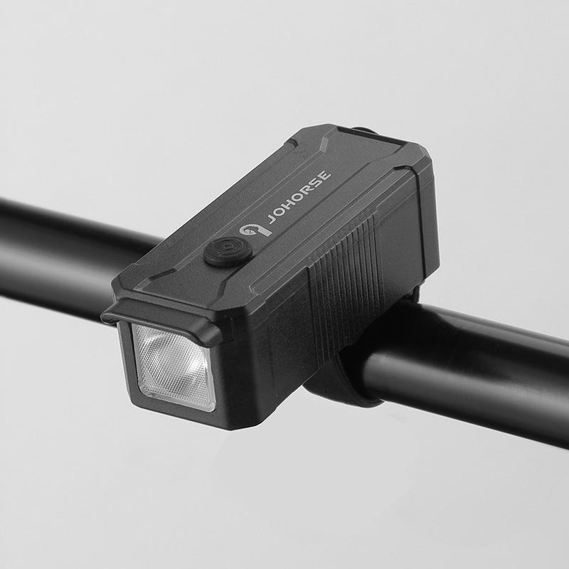 

Велосипедный фонарь, перезаряжаемый через USB, фонарь на руль велосипеда со звуковым сигналом, 3 режима освещения для ночной езды