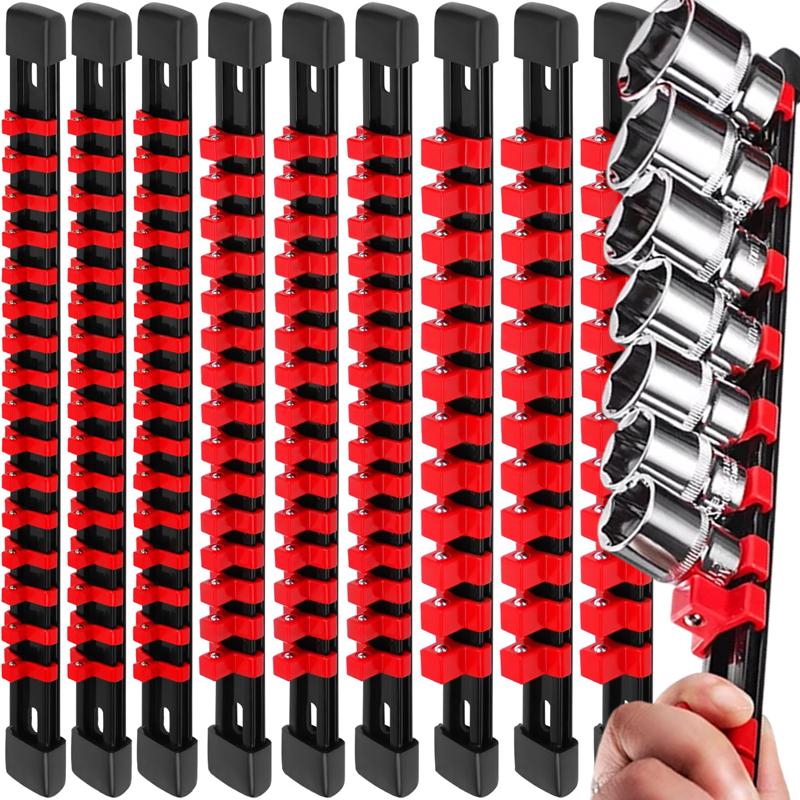 Mountable Drive Socket Organiser Rails Clips Universal Sockets Sliding Stand Rack Heavy Duty Wrench Holder Brackets Tools